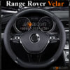 Bọc vô lăng chữ D cut Range Rover Velar da cacbon cao cấp - OTOALO
