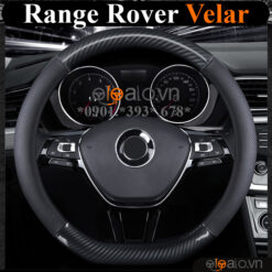 Bọc vô lăng chữ D cut Range Rover Velar da cacbon cao cấp - OTOALO