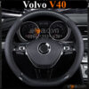 Bọc vô lăng chữ D cut Volvo V40 da cacbon cao cấp - OTOALO