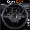 Bọc vô lăng chữ D cut Zotye Z500 da cacbon cao cấp - OTOALO
