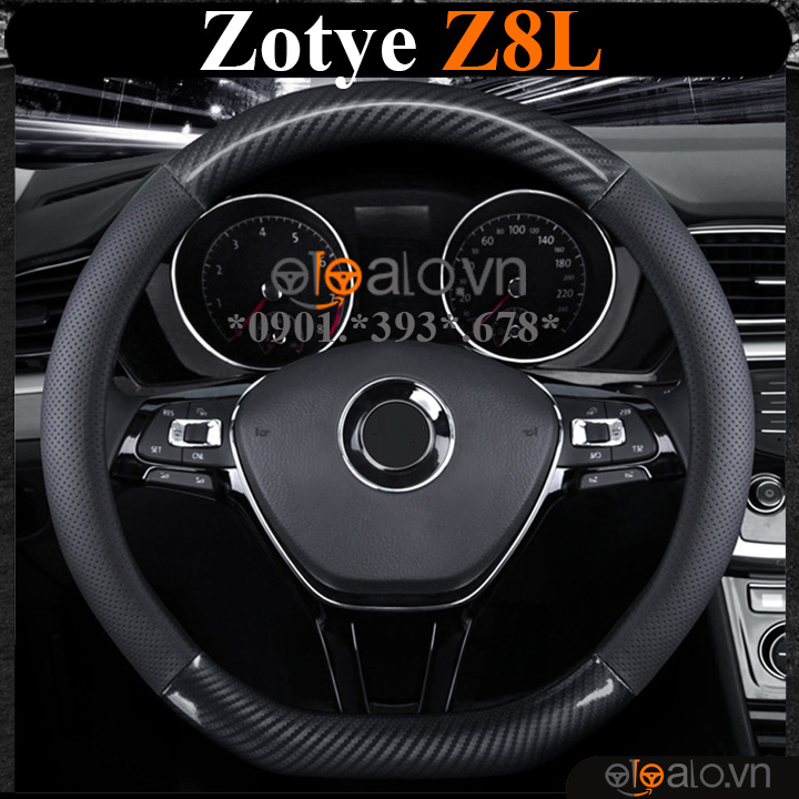 otoalo.vn-boc-volang-D-Zotye-Z8L Bọc vô lăng chữ D cut Zotye Z8L da cacbon cao cấp - OTOALO
