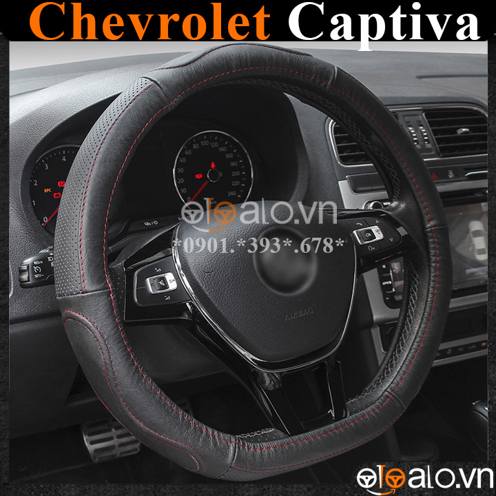 Bọc vô lăng Dcut Chevrolet Captiva chữ d cut da cacbon cao cấp - OTOALO Bọc vô lăng Dcut Chevrolet Captiva chữ d cut da cacbon cao cấp - OTOALO