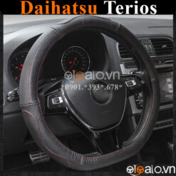 Bọc vô lăng Dcut Daihatsu Terios chữ d cut da cacbon cao cấp - OTOALO