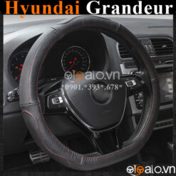 Bọc vô lăng Dcut Hyundai Grandeur chữ d cut da cacbon cao cấp - OTOALO