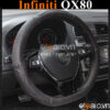 Bọc vô lăng Dcut Infiniti QX80 chữ d cut da cacbon cao cấp - OTOALO