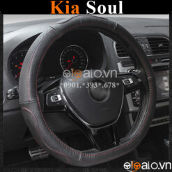Bọc vô lăng Dcut Kia Soul chữ d cut da cacbon cao cấp - OTOALO