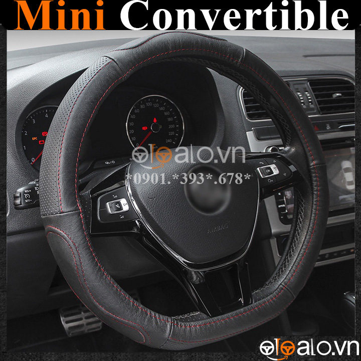 Bọc vô lăng Dcut Mini Convertible chữ d cut da cacbon cao cấp - OTOALO Bọc vô lăng Dcut Mini Convertible chữ d cut da cacbon cao cấp - OTOALO
