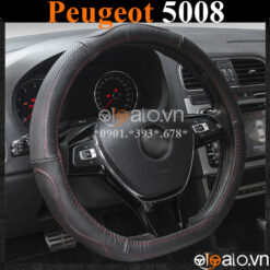 Bọc vô lăng Dcut Peugeot 5008 chữ d cut da cacbon cao cấp - OTOALO