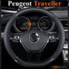 Bọc vô lăng Dcut Peugeot Traveller chữ d cut da cacbon cao cấp - OTOALO