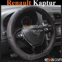 Bọc vô lăng Dcut Renault Kaptur chữ d cut da cacbon cao cấp - OTOALO