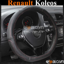 Bọc vô lăng Dcut Renault Koleos chữ d cut da cacbon cao cấp - OTOALO