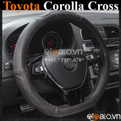 Bọc vô lăng Dcut Toyota Corolla Cross chữ d cut da cacbon cao cấp - OTOALO