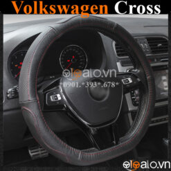 Bọc vô lăng Dcut Volkswagen Cross chữ d cut da cacbon cao cấp - OTOALO