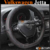 Bọc vô lăng Dcut Volkswagen Jetta chữ d cut da cacbon cao cấp - OTOALO