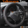 Bọc vô lăng Dcut Volkswagen Taos chữ d cut da cacbon cao cấp - OTOALO