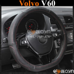 Bọc vô lăng Dcut Volvo V60 chữ d cut da cacbon cao cấp - OTOALO