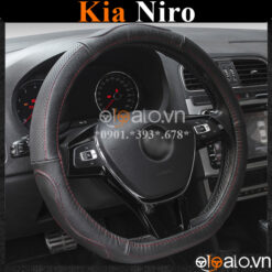 Bọc vô lăng Dcut Kia Niro chữ d cut da cacbon cao cấp - OTOALO