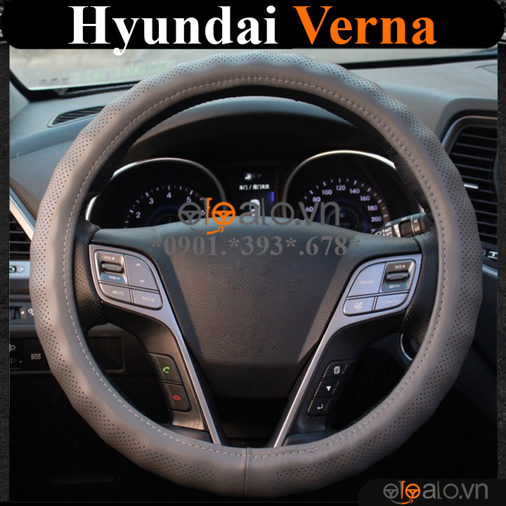 Bọc volang xe Hyundai Verna da PU cao cấp - OTOALO Bọc volang xe Hyundai Verna da PU cao cấp - OTOALO