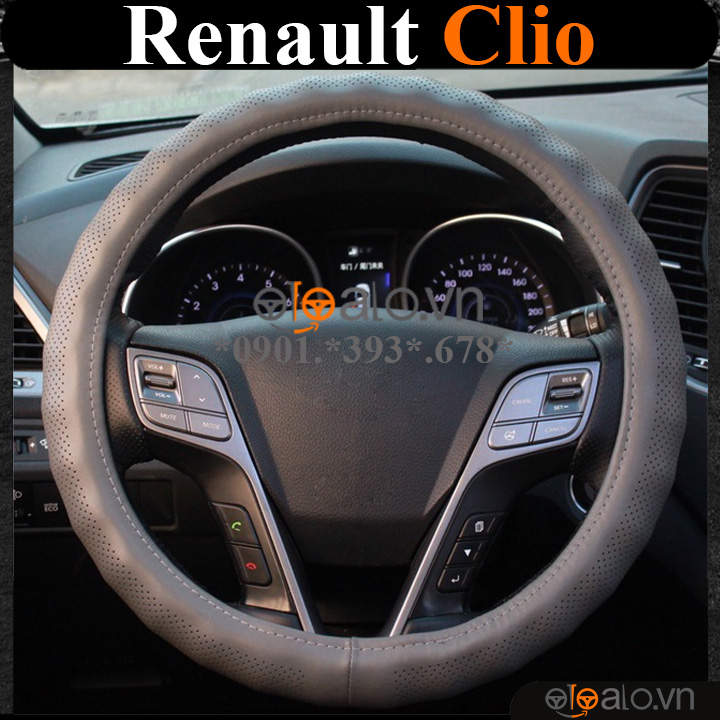 Bọc volang xe Renault Clio da PU cao cấp - OTOALO Bọc volang xe Renault Clio da PU cao cấp - OTOALO