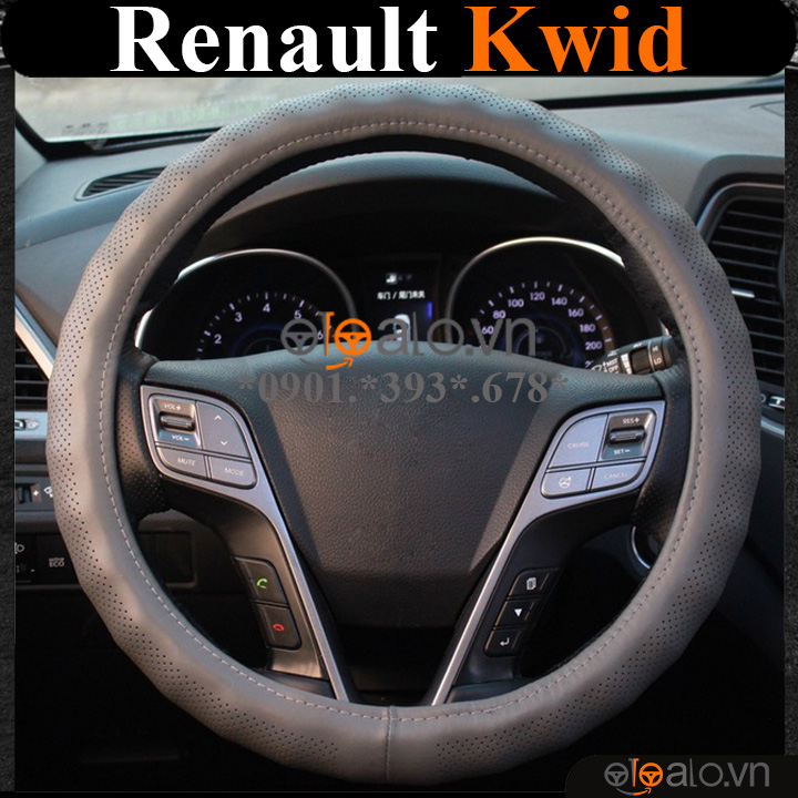 Bọc volang xe Renault Kwid da PU cao cấp - OTOALO Bọc volang xe Renault Kwid da PU cao cấp - OTOALO