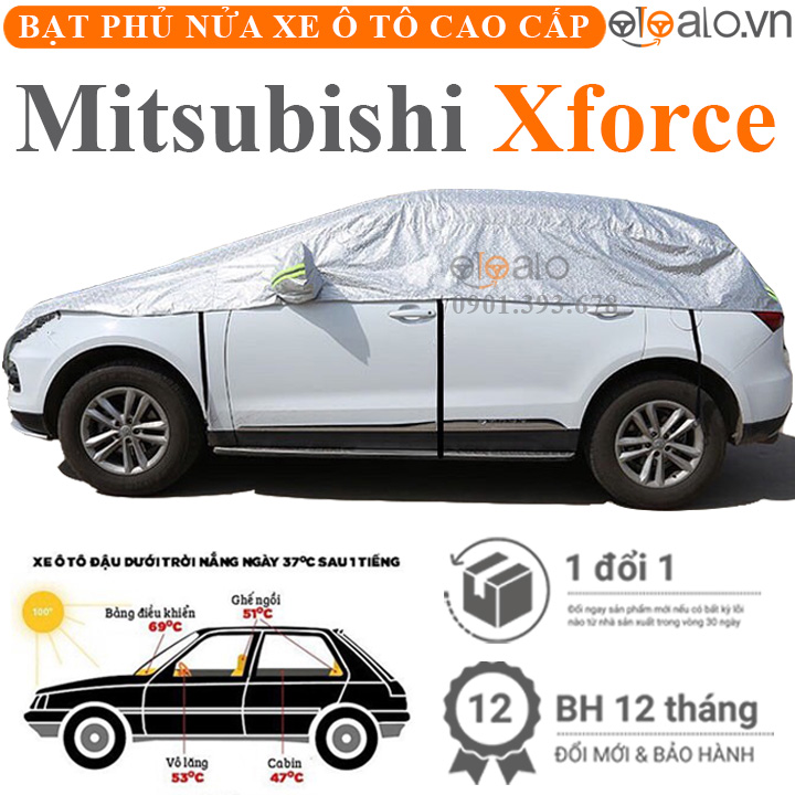 Bạt phủ nóc xe Mitsubishi Xforce vải dù 3 lớp - OTOALO Bạt phủ nóc xe Mitsubishi Xforce vải dù 3 lớp - OTOALO